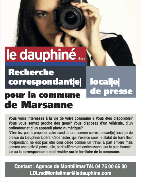 Annonce Dauphiné Libéré Marsanne