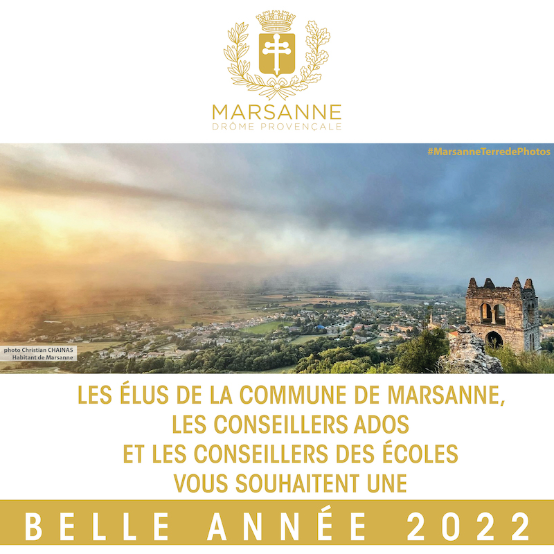 Bonne Année 2022 - Village de Marsanne